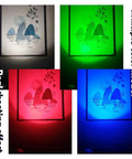 RGB Spotlight Battery Operated Accent Lights With Remote Dimmable Picture Light Rotatable Head For Painting Artwork Closet 2 Pack in multiple color modes