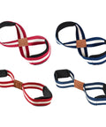 Heavy Duty Lifting Straps For Weightlifting With Figure Eight Design Anti Slip Grip Wrist Support, red and blue colors