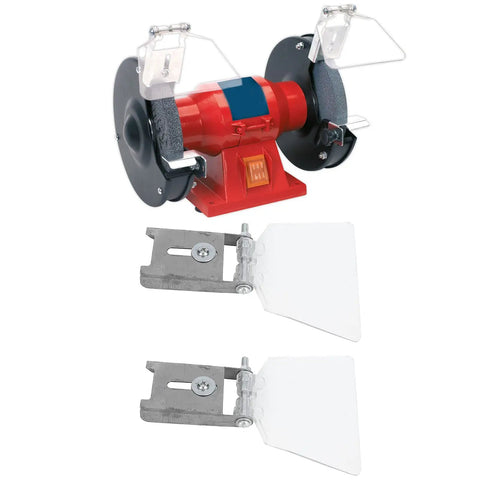 Bench Grinder Eye Shield Set With Stainless Steel Guards Replacement Kit And Attachments Pro Grade Angle Protective Cover