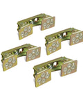 Heavy Duty Magnetic V Pads Kit Four And A Quarter Inch Alloy Steel Bronze Finish Each Pad Contains Eight Rare Earth Magnets