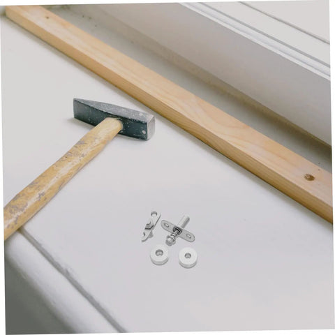 Upgrade Your Home With These Top Shelf Adjustable Spring Loaded Rotating Pivot Shafts For Folding Room Dividers And Heavy Duty Door Partitions That Rock Securely with a mallet and metal hardware.
