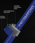 Long Arm Ball End Hex Key Set 9pc Metric Allen Wrenches 1.5mm To 10mm With T Handle For Bicycle Repairs And Home Projects Color Coded Tools