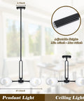 Matte Black 5 Light Globe Sputnik Chandelier For Dining Room Kitchen Living Room And Bedroom Semi Flush Mount With Frosted Glass Shades Delivers Warm Glow And Modern Farmhouse Vibe, adjustable height shown in image