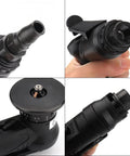 Mini pneumatic chamfering machine; black handheld air deburring tool with adjustable 45-degree bevel dial