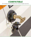 Brass 45 Degree Hose Elbow RV Fresh Water Fill Adapter Three Quarter Inch Connector No Kink Flow For Campers And RVers Easy Fill And Reliable Water Supply For Outdoor Adventures One Pack on RV fill port
