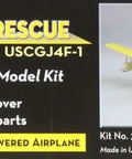 Box of 30 Inch Wingspan USCG J4F1 Amphibious Rescue Aircraft Laser Cut Wood Model Kit with image of aircraft.