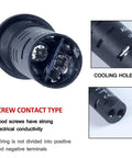 High-Performance 2-Pack 16mm 12V Intermittent Buzzer with Vibrant Red LED Flash Indicator, close-up of screw contact type.