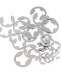 250 Piece Stainless Steel E Clip External Retaining Ring Assortment Kit Ten Metric Sizes From 1.5mm To 10mm With 25 Pieces Each Size