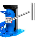 Bulletproof 20 Ton Hydraulic Toe Jack and Bottle Jack Kit featuring detachable swivel grip and steel design for low clearance lifts.