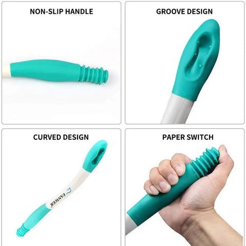 Long Reach Toilet Aid For Easy Wiping Extends Your Reach Over 15 Inches with non-slip handle and ergonomic design view
