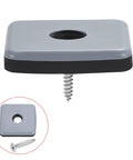 Heavy Duty Slick Rock Solid PTFE Furniture Feet Sliders Screw In Chair Leg Protectors Floor Friendly Glide Pads No Screech Table Savers 12 Pack Black Blue grey glide pad with screw for easy installation