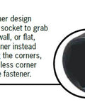Close-up of Half Inch Drive 33mm Deep Impact Socket Built Tough From Chrome Molybdenum Alloy Steel With Radius Corner Design