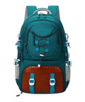 Front view of dark green Trail Ready Hiking Backpack Rucksack For Outdoor Adventures Mountaineering And Camping Pack Versatile Travel Bag