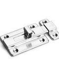 Slide Bolt, Thickened Metal Sliding Bolt for, 2 INCH in stainless steel, featuring a sliding handle design, ideal for home use.