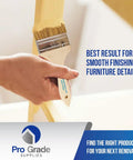 96 Pack 3 Inch Chip Paint Brushes Set Light Brown Disposable Brushes for painting smooth furniture details