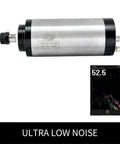 Beefed Up 3KW 100mm Water Cooled CNC Spindle Motor Kit with 220V VFD shown with noise emission graph
