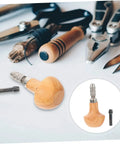 Pro Grade Three Piece Pin Vise Drill Set For Jewelry Making And Watch Repair, wooden handle pin vise with steel bits and tools