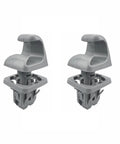 Two Pack Sun Visor Bracket Clips Holder For Toyota Camry Corolla Highlander RAV4 And More OE Grade Durable Sun Visor Retainer In Gray