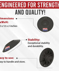 Improved Unbreakable Wheel Dock With Rope Handle For Trailers, Beefed Up Heavy Duty Wheel Stabilizer Keeps Tongue Wheel Steady