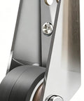Close-up of Heavy Duty Fence Gate Wheel With Smooth Silent Glide and stainless steel support for easy setup on metal gates.