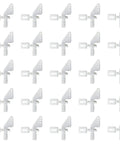 Four Hole Control Horn Kit For RC Model Aircraft Aileron Rudder Elevator With Self Adhesive Backing No Screws Needed Anti Slip Pattern For Easy Install 30 Piece Set Delivers Precise Rudder And Aileron Angles displayed in grid layout.