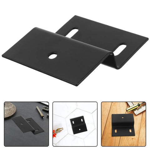 Heavy Duty Z Shaped Corner Brace For Sink And Bathroom Cabinets Iron Material With Water And Vapor Resistance on surface