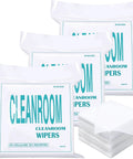 Top Shelf 900 Pack Cleanroom Wipes Straight Up Lint Free Nonwoven Microfiber Disposable Cloth Ultra Fine Fibers Laser Sealed Edge Prime Pick For Lab Electronics Production Heavy Duty Supply Kit in packaging.