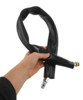 Super Smooth 60cm Lightweight Rubber Air Inlet Hose For Grinder Tire Repair And Pneumatic Tools Easy Install Flex Pipe Makes Garage Jobs A Breeze No Sweat Needed, black rubber hose with metal fittings