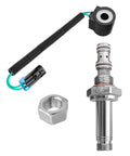 Solenoid Valve Coil And Hydraulic Spool Valve Stem Element For Skid Steer Loaders And Compact Track Loaders, Fast Acting Heavy Duty Replacement Fits 653 751 753 763 773 863 864 873 883 963 S175 S185 S205 T250 T300 T320 Replaces 6667687 6309311 6671025 showing coil, stem, and nut