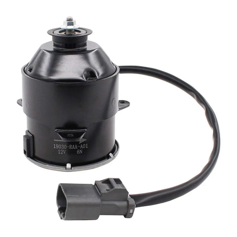 Radiator Cooling Fan Motor For 5 Blade Fan Fits Acura TSX 2004 2008 RSX Manual 2002 2006 black replacement part with connector