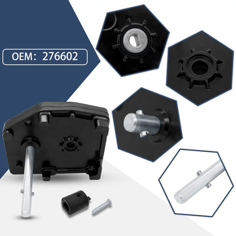 Beefy Aluminum Fifth Wheel Landing Gear Box For RVs And Campers Universal Mount OEM Standard Gearbox details and screws