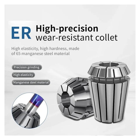 Get Your Spring Collet ER11 Up For Cnc Engraving And Milling Projects. ER high-precision wear-resistant collet made of manganese steel.