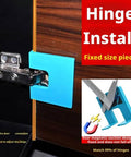 Two Pack Adjustable Door Hinge Jig Router Template Installation Kit With Magnetic Locking For Drill Free Setup Precision 2mm