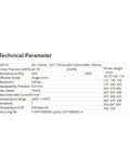 Technical parameters of Displacement Sensor KPC1H 325mm To 700mm Articulated Linear Potentiometer Position Sensor