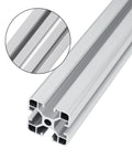 4 Pack 48 Inch T Slot 4040 Aluminum Extrusion Profile For 3D Printers CNC Machines And DIY Projects, close-up of profile cross-section