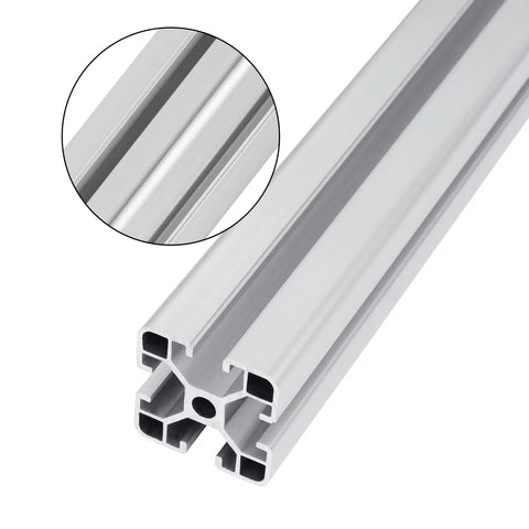 4 Pack 48 Inch T Slot 4040 Aluminum Extrusion Profile For 3D Printers CNC Machines And DIY Projects, close-up of profile cross-section