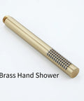 CUTPOIY 8 Inches Rain Shower System Shower Faucet Set Hidden Handheld Shower Set with 6 PCS Body Sprayer Jets Faucet Shower Combo Set Brushed Gold Brass Body handheld shower head in brushed gold finish