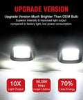 Upgrade version of Rear License Plate Light Drop In For Nissan Frontier Navara D40 2007 Through 2021 And Titan Armada Xterra 2008 Through 2015 Suzuki Equator 2009 Through 2012 Black Housing OE Replacement 26510 Z Plug And Play Upgrade with 10x light output and 50,000 hr life