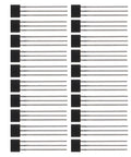 40 Pack Electric Motor Hall Sensor Kit With Hall Effect Module Replacement, Alloy Material, Quick Magnetic Detection, Easy To Use, Pro Grade For Industrial Production And Research Environments, Sleek Black Finish, 3-pin sensors arranged in rows