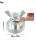 Get This Fabulettas Heavy Duty Magnetic Welding Ground Clamp Fast With Iron Alloy, 32mm size, copper connector for secure grounding.