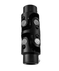 Three Quarter 36 Spline And Three Quarter Double D Black Double U Joint Steering Universal Shaft, front view, for Grinding Machines