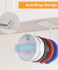 Durable Tumbler Lid Organizer Two Pack featuring space saving under cabinet hangers showcasing anti-drop design with colorful lids.