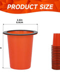 15 Pack Fire Sprinkler Covers With Super Strong Magnet Orange Paint Protection Caps, showing dimensions of 2.6in x 2.75in
