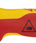 1,000V Insulated Cable Knife With Solid Fixed Blade, Plastic Coated Back To Prevent Short Circuits, Slip Guard Handle, Red Color