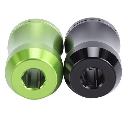 Green and black magnetic screw bit holder with hex shank aluminum alloy for easy drilling woodworking pipe repair