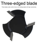 Three-edged CNC Spoilboard Surfacing Router Bit for Slab Flattening One And A Quarter Inch Cut Diameter Alloy Steel Body