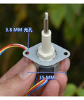 Compact Mini Linear Actuator Running Like A Dream With Precise 20 Millimeter Travel And Dependable Two Phase Four Wire Stepper Motor, 35mm size.