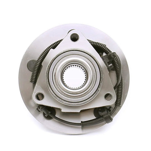 Front view of Front Wheel Hub Bearing And Assembly For 2006 2008 Ram 1500 Crew Cab With 5 Lug 4 Wheel ABS Direct Fit Replacement