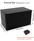 IP65 Waterproof ABS Plastic Junction Box for Electronics Projects, Weatherproof Enclosure, 7.7 x 4.6 x 4.3 Inches, Black