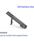 Pocket Door Handles Matte Black Stainless Steel 304 Edge Pulls Hidden Flush Mount Hardware for Sliding Doors Cabinets and Drawers